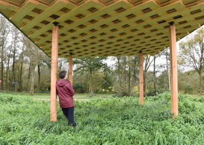 9/11/2023 — Testopstelling van de haltearchitectuur op de Campus Diepenbeek