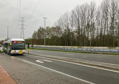 27/3/2024 — Werken voor aanleg vrije busbaan Boudewijnlaan in Diepenbeek zijn klaar